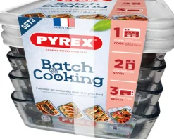 Pyrex Cook & Freeze Batch Cooking Schalenset, 4-delig 22x17cm