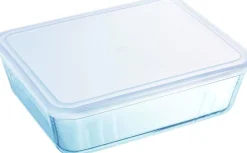Pyrex Cook & Freeze Schaal Rechthoek met Deksel, 19x14cm