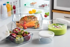 Pyrex Cook & Freeze Schaal Rechthoek met Deksel, 19x14cm