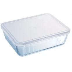 Pyrex Cook & Freeze Schaal Rechthoek met Deksel, 25x19cm