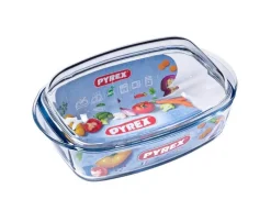 Pyrex Slowcook Ovenschaal met Glazen Deksel, 33x19cm