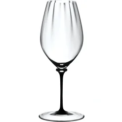 Riedel Fatto A Mano Performance Riesling Mondgeblazen Wijnglas, zwarte steel