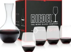 Riedel 'O' Cabernet/Merlot Glazenset met Decanteerkaraf, 5-delig