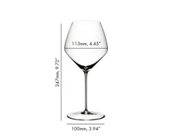 Riedel Veloce Pinot Noir / Nebbiolo Wijnglas, 4 stuks