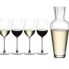 Riedel Veritas Riesling/Zinfandel Wijnglazenset met Mosel Decanteerkaraf, 5-delig