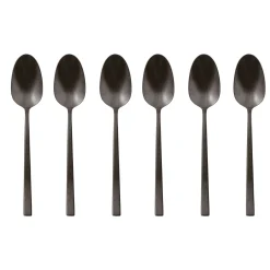 Sambonet Rock Espressolepels 52962KA7, 6-delig zwart diamant