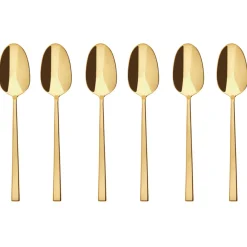 Sambonet Rock Koffielepels 52762GA6, 6-delig goud
