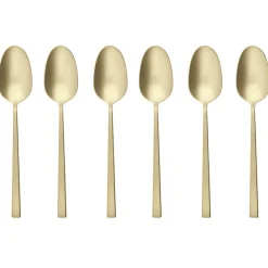 Sambonet Rock Koffielepels 52662PA6, 6-delig champagne