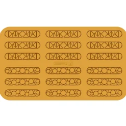 Silikomart Naturae Lampo Siliconen Patisserievorm, 18-vaks