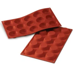 Silikomart SiliconFlex Round Tartelette Bakvorm SF013, 15-vaks