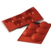 Silikomart SiliconFlex Round Half Sphere Bakvorm SF001, 5-vaks