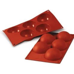 Silikomart SiliconFlex Round Half Sphere Bakvorm SF001, 5-vaks