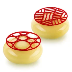 Silikomart Snowball Siliconen Patisseriemat, 6 vaks