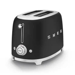 Smeg Broodrooster 2x2 TSF01BLMEU, mat zwart