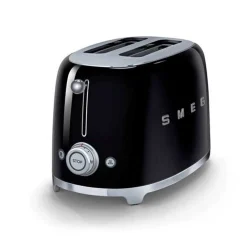 Smeg Broodrooster 2x2 TSF01BLEU, zwart