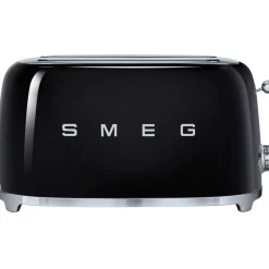 Smeg Broodrooster 2x4 TSF02BLEU, zwart
