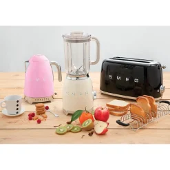 Smeg Broodrooster 2x4 TSF02BLEU, zwart
