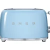 Smeg Broodrooster 2x2 TSF01PBEU, pastelblauw