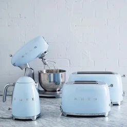 Smeg Broodrooster 2x2 TSF01PBEU, pastelblauw