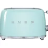 Smeg Broodrooster 2x2 TSF01PGEU, watergroen