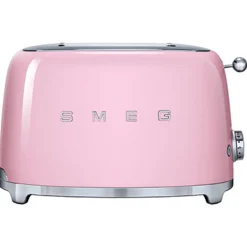 Smeg Broodrooster 2x2 TSF01PKEU, roze
