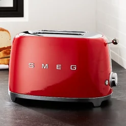Smeg Broodrooster 2x2 TSF01RDEU, rood