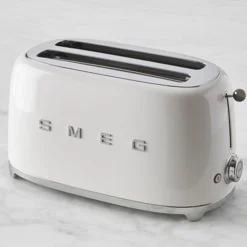 Smeg Broodrooster 2x4 TSF02WHEU, wit