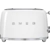 Smeg Broodrooster 2x2 TSF01WHEU, wit