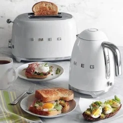 Smeg Broodrooster 2x2 TSF01WHEU, wit