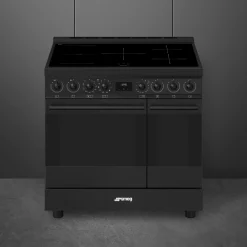 Smeg Classici Sinfonia Inductiefornuis C92IPN2, 90cm mat zwart