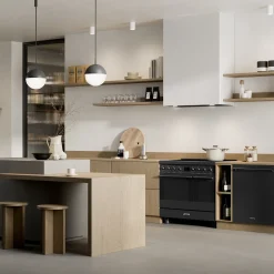 Smeg Classici Sinfonia Inductiefornuis C92IPN2, 90cm mat zwart