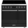 Smeg Classici Sinfonia Inductiefornuis C92IMMB2, 90cm mat zwart