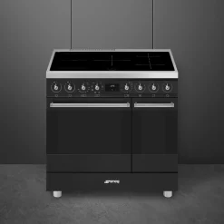 Smeg Classici Sinfonia Inductiefornuis C92IMMB2, 90cm mat zwart