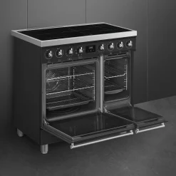 Smeg Classici Sinfonia Inductiefornuis C92IMMB2, 90cm mat zwart