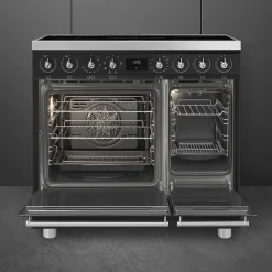 Smeg Classici Sinfonia Inductiefornuis C92IMMB2, 90cm mat zwart