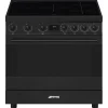 Smeg Classici Sinfonia Inductiefornuis C9IMN2, 90cm mat zwart