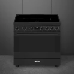 Smeg Classici Sinfonia Inductiefornuis C9IMN2, 90cm mat zwart
