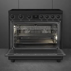 Smeg Classici Sinfonia Inductiefornuis C9IMN2, 90cm mat zwart