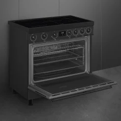 Smeg Classici Sinfonia Inductiefornuis C9IMN2, 90cm mat zwart