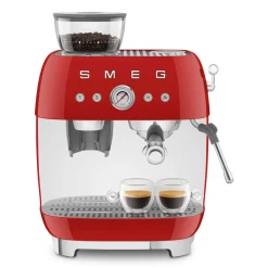 SMEG Espresso Koffiemachine EGF03RDEU, rood
