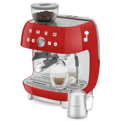 SMEG Espresso Koffiemachine EGF03RDEU, rood