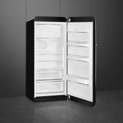 Smeg Jaren 50 Koelkast met Vriesvak FAB28RBL5, zwart rechtsdraaiend
