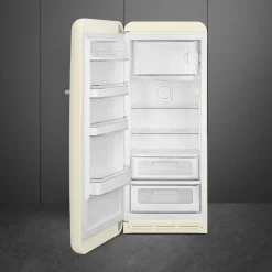 Smeg Jaren 50 Koelkast met Vriesvak FAB28LCR6, crème linksdraaiend