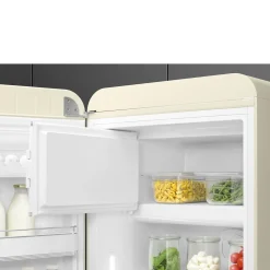 Smeg Jaren 50 Koelkast met Vriesvak FAB28LCR6, crème linksdraaiend