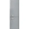 Smeg Jaren 50 Koel-Vriescombinatie Koelkast FAB32RSV6, zilver rechtsdraaiend