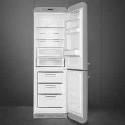 Smeg Jaren 50 Koel-Vriescombinatie Koelkast FAB32RSV6, zilver rechtsdraaiend