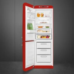 Smeg Jaren 50 Koel-Vriescombinatie Koelkast FAB32LRD6, rood linksdraaiend