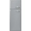Smeg Jaren 50 Koel-Vriescombinatie Koelkast FAB30LSV5, zilver linksdraaiend