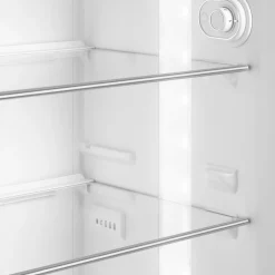 Smeg Jaren 50 Koel-Vriescombinatie Koelkast FAB30LSV5, zilver linksdraaiend