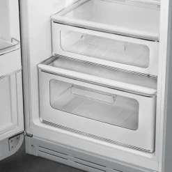 Smeg Jaren 50 Koel-Vriescombinatie Koelkast FAB30LSV5, zilver linksdraaiend